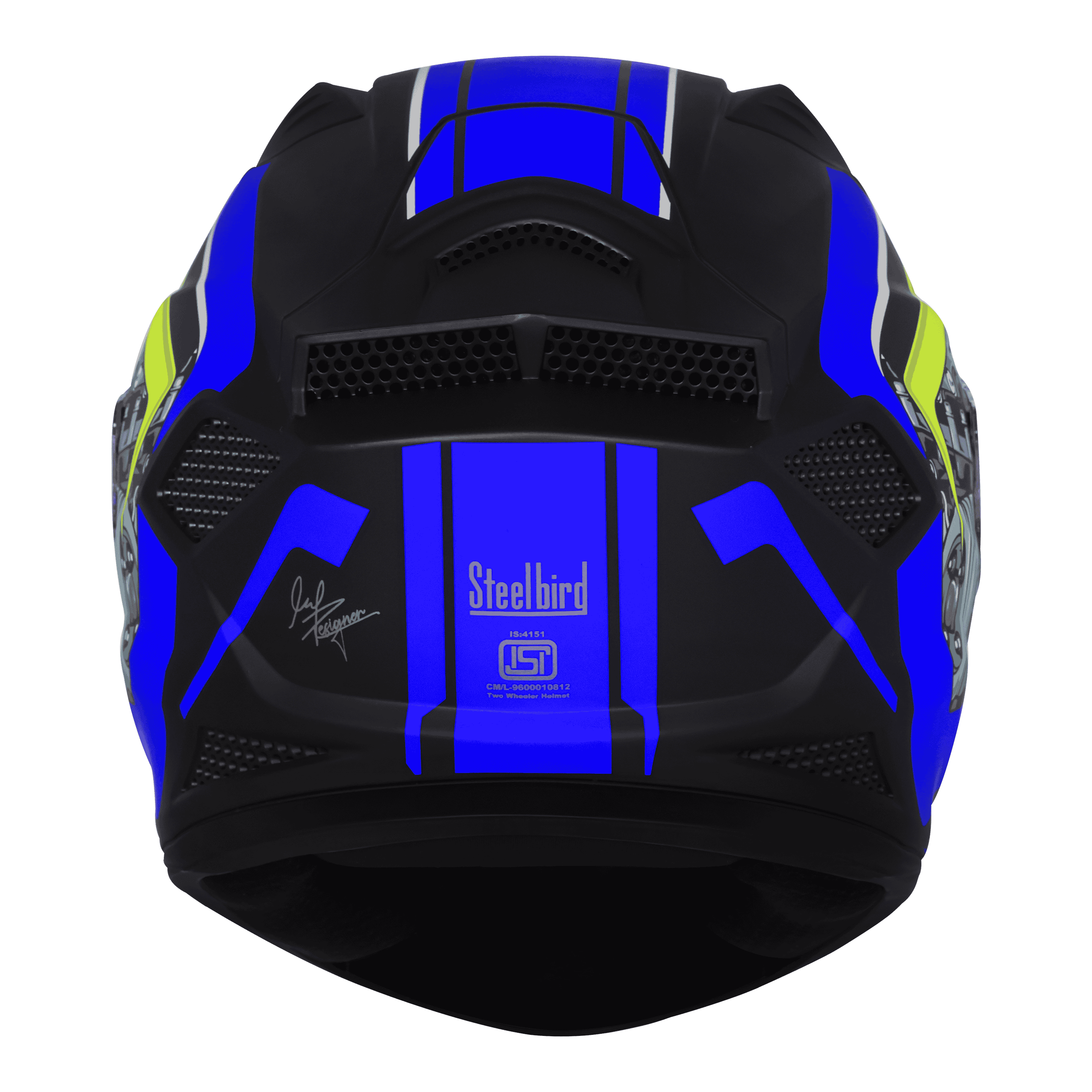 SBH-25 SV SHARP SPIKY GLOSSY BLACK WITH BLUE